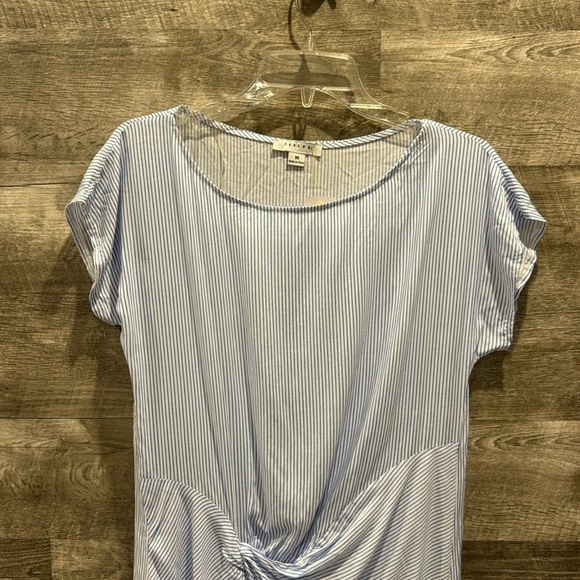 Favlux Stripes Asymmetrical Pre loved in great condition Dress in 100% Rayon. - Picture 3 of 8